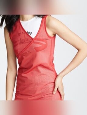 Helmut Lang Sporty Mesh Layered Dress